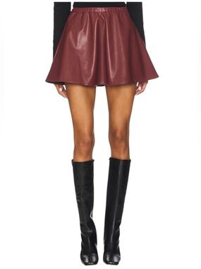 NWT- Lovers and Friends Jordan Faux Leather Mini Skirt - Size Medium